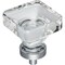 Jeffrey Alexander 1-3/8" Overall Length Polished Chrome Square Glass Harlow Cabinet Knob G140L-PC - alternate 1